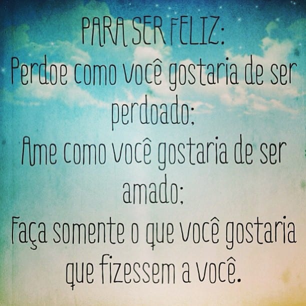 Para ser feliz
