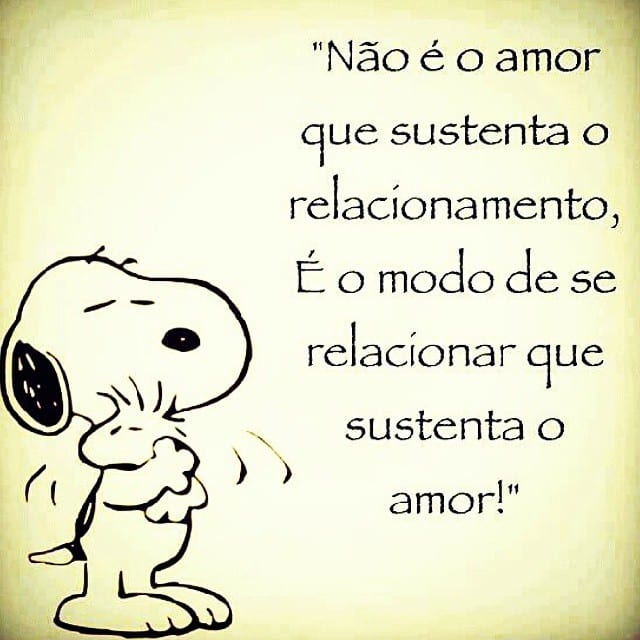 Não é o amor que sustenta o relacionamento