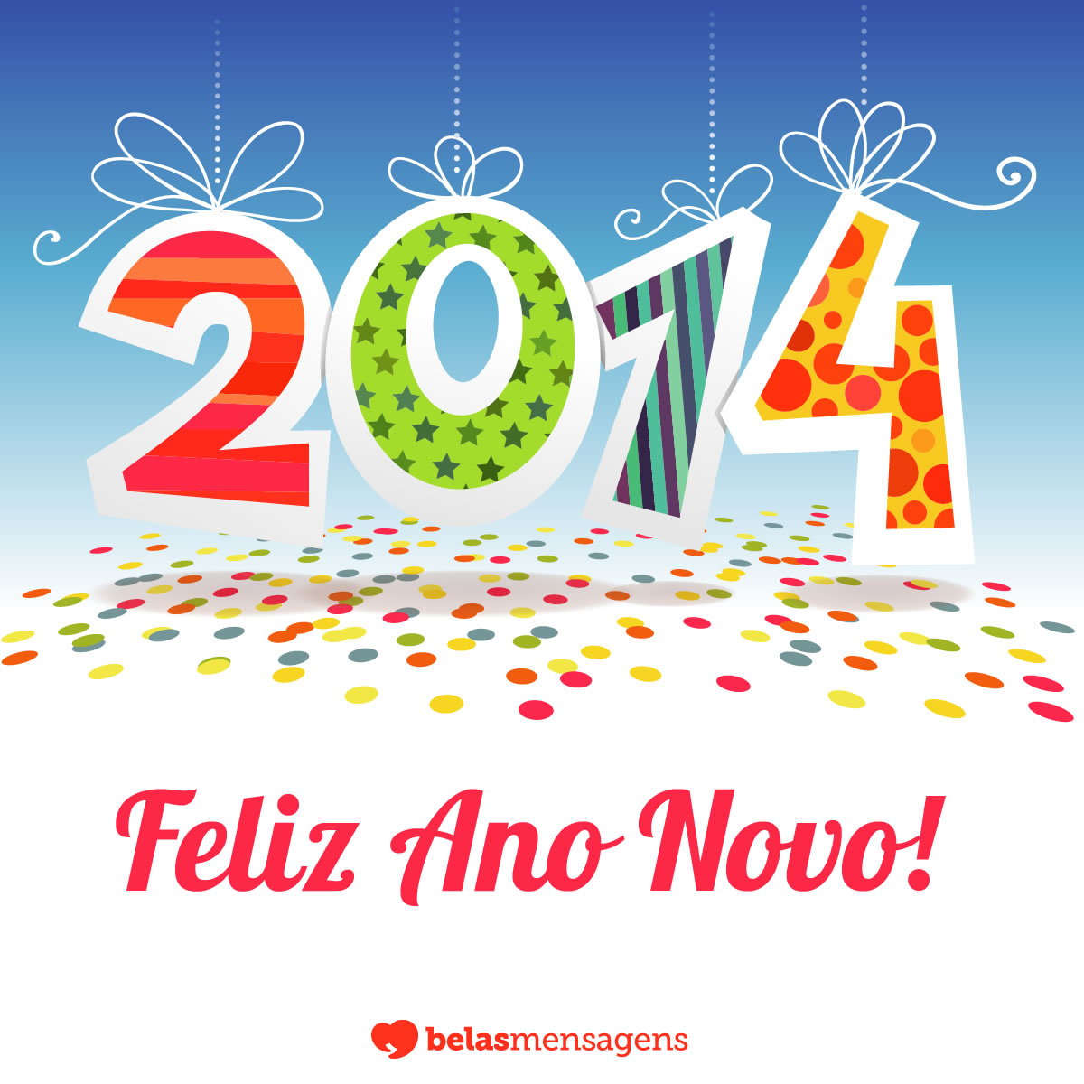 Mensagem de Feliz 2014