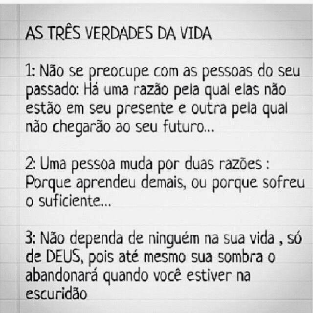 3 verdades da vida