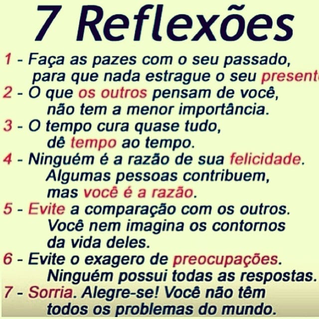 7 reflexões