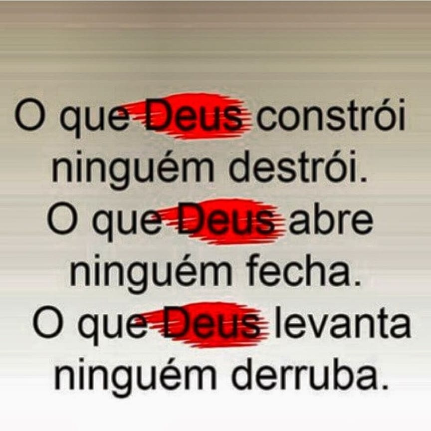 O que Deus constrói