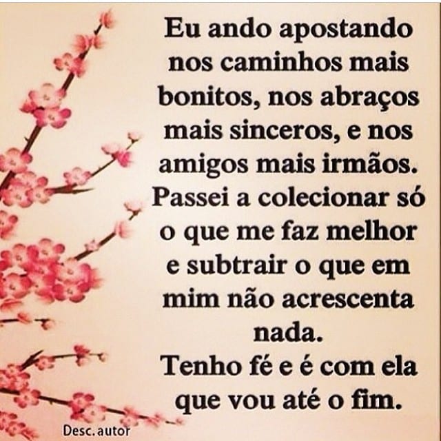 Eu ando apostando