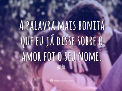 A palavra mais bonita