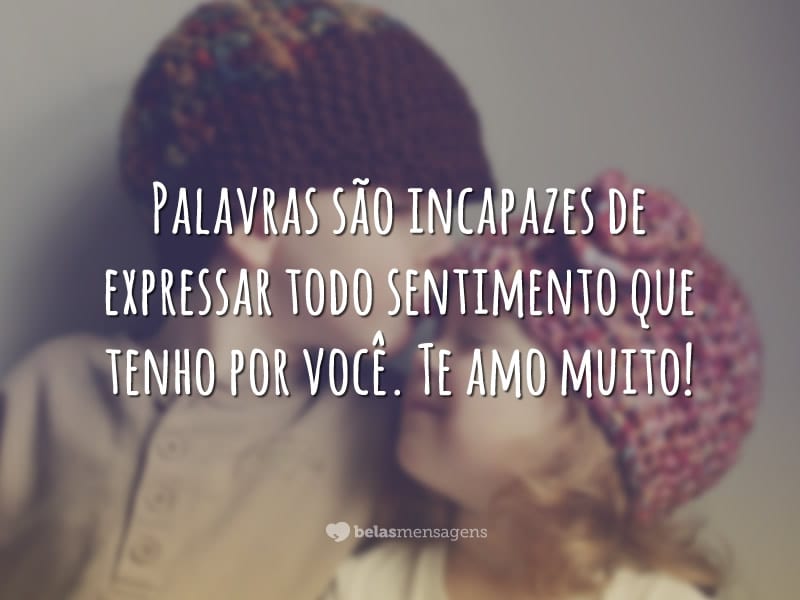 Palavras são incapazes