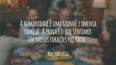 A humanidade é uma grande e imensa família. A prova é o&hellip;