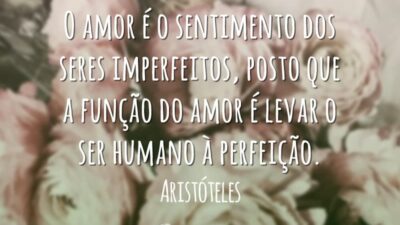 O amor é o sentimento dos seres imperfeitos, posto que a função&hellip;