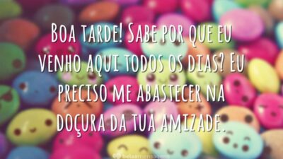 Boa tarde! Sabe por que eu venho aqui todos os dias? Eu&hellip;