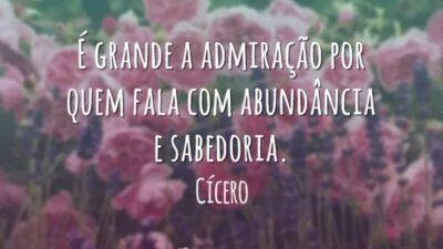 É grande a admiração por quem fala com abundância e sabedoria.