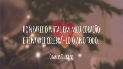 Honrarei o Natal em meu coração e tentarei celebrá-lo o ano todo.