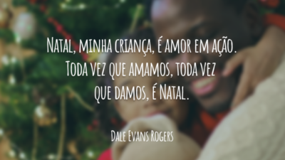 Natal, minha criança, é amor em ação. Toda vez que amamos, toda&hellip;