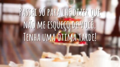 Passei só para lhe dizer que não me esqueço de você. Tenha&hellip;