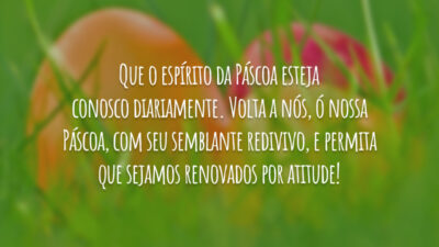 Que o espírito da Páscoa esteja conosco diariamente. Volta a nós, ó&hellip;