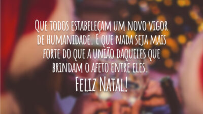 Que todos estabeleçam um novo vigor de humanidade. E que nada seja&hellip;