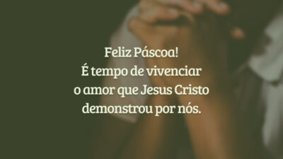 Feliz Páscoa! É tempo de vivenciar o amor que Jesus Cristo demonstrou&hellip;