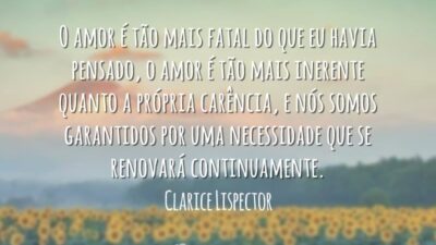 O amor é tão mais fatal do que eu havia pensado, o&hellip;
