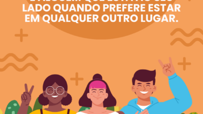 Um verdadeiro amigo é alguém que está ao seu lado quando prefere&hellip;