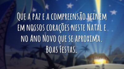 Que a paz e a compreensão reinem em nossos corações neste Natal&hellip;