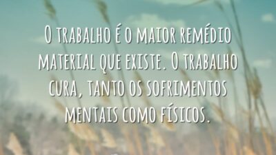 A felicidade em suas mãos
