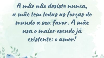 O valor de uma mãe