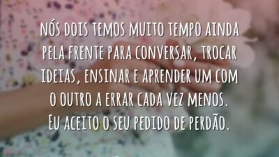 Aceito suas desculpas