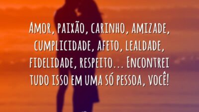 Amor, paixão, carinho…