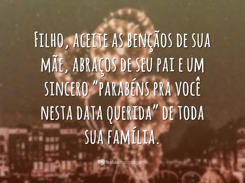 Mensagem De Aniversário De Mãe Para Filho Belas Mensagens