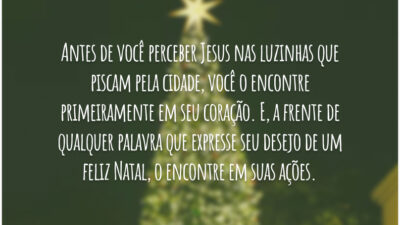 Desejo que neste Natal