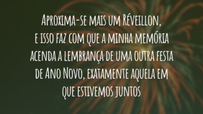 Ano Novo e reconciliação
