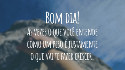 Nem tudo é peso