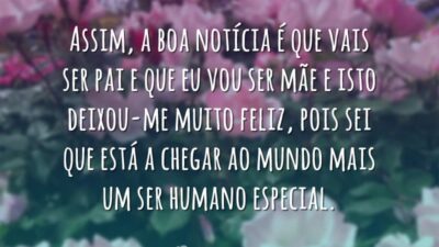 Da futura mãe ao futuro pai