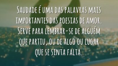 Definição de saudade