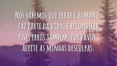 Desculpas para uma pessoa especial