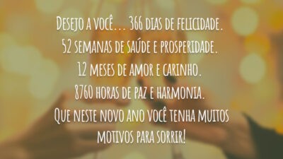Motivos para um bom Ano Novo