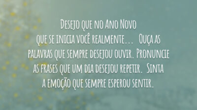 Desejo que no Ano Novo