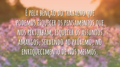 Deus e a bênção do trabalho