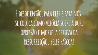 A certeza da ressurreição