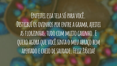 Mensagem virtual de Páscoa