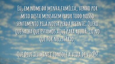 Mensagem de luto