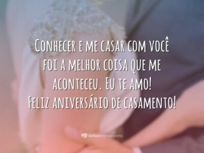 Feliz aniversário de casamento