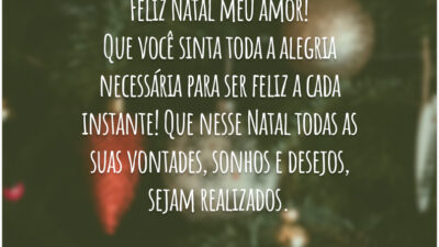 Feliz Natal a namorada