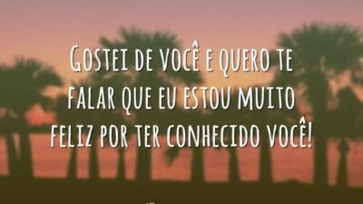 Feliz por ter conhecido você!