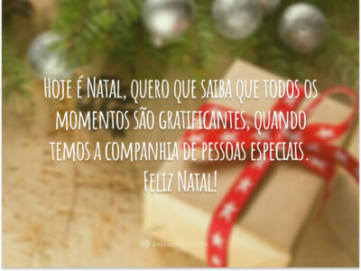 Hoje é Natal