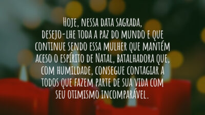 Mensagem de Natal para madrinha