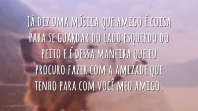 Amigo é coisa para se guardar