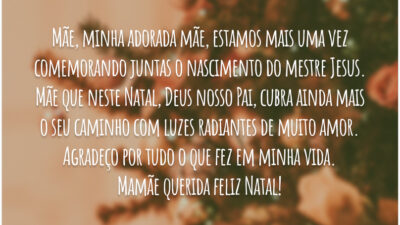 Mensagem de Natal para mãe