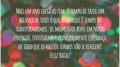 Transformação no Natal