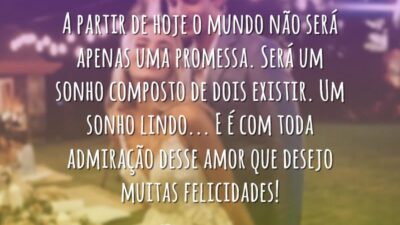 Mensagem aos noivos