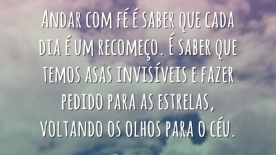 Mensagem de conforto e fé