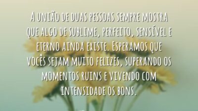 Parabéns pelo casamento!